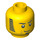 LEGO Gelb Minifigure Kopf mit Sideburns und rot Scar (Sicherheitsbolzen) (94061 / 95426)
