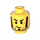 LEGO Yellow Minifigure Head with Sideburns and Red Scar (Safety Stud) (94061 / 95426)