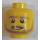 LEGO Geel Minifigure Hoofd met Smile, Beard, en Eye Wrinkles (Verzonken Solid Stud) (11960 / 19549)