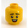 LEGO Žlutá Minifigurka Hlava s Smile s Zuby a Tongue / Scrowl (Zapuštěný pevný cvoček) (3626)