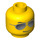 LEGO Yellow Minifigure Head with Sunglasses (Safety Stud) (13515 / 91293)