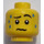 LEGO Yellow Minifigure Head Worried with Sweat Drops (Safety Stud) (15200 / 93418)