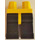 LEGO Gelb Minifigur Hüften mit Schwarz Beine (73200 / 88584)