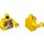 LEGO Gelb Minifigure Torso Viking mit Silber Armor und Straps (973 / 76382)
