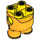 LEGO Yellow Minion Body with Black Stripes on Sides (69036)