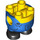 LEGO Geel Minion Body met Feet met Blauw Overalls en logo (67644)