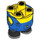 LEGO Gul Minion Legeme med Feet med Blå Overalls med Gul logo (67644)