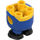 LEGO Gul Minion Legeme med Feet med Blå Overalls med Gul logo (67644)