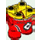 LEGO Gelb Minions Körper mit Feet mit rot Overalls (67644)