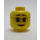 LEGO Gul Misako Hoved med Briller (Forsænket solid knops) (3626 / 23694)