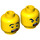 LEGO Yellow Monkie Kid (Scared) Minifigure Head (Recessed Solid Stud) (3626 / 66041)