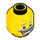 LEGO Gelb Monster Scientist Minifigure Kopf (Einbau-Vollbolzen) (3626 / 22124)