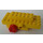 LEGO Yellow Motor Wind-Up 4 x 10 x 3 with Red Wheels