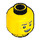 LEGO Gelb Mr. Branson Minifigure Kopf (Einbau-Vollbolzen) (3626 / 65237)