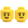 LEGO Jaune Mr. Branson Minifigure Diriger (Goujon solide encastré) (3626 / 65237)