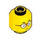 LEGO Yellow Mr. Tang (80045) Minifigure Head (Recessed Solid Stud) (3626 / 101445)