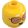 LEGO Yellow Mrs. Castillo Minifigure Head (Recessed Solid Stud) (3274 / 102977)