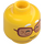 LEGO Yellow Mrs. Castillo Minifigure Head (Recessed Solid Stud) (3274 / 102977)