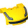 LEGO Giallo Mudgard Bonnet 3 x 4 x 1.3 Curvo con Ferrari Decorazione (10398 / 98835)