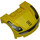 LEGO Gelb Mudgard Bonnet 3 x 4 x 1.3 Gebogen mit Ferrari Dekoration mit Ferrari Emblem Aufkleber (10398)