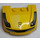 LEGO Gelb Mudgard Bonnet 3 x 4 x 1.3 Gebogen mit Ferrari Dekoration mit Ferrari Emblem Aufkleber (10398)