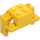 LEGO Yellow Mudguard Brick 2 x 4 x 2.3 with Tall Wheel Arch (18974)