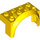 LEGO Yellow Mudguard Brick 2 x 4 x 2 with Wheel Arch (3387)