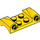 LEGO Geel Spatbord Plaat 2 x 4 met Headlights en Gebogen Fenders (93590)