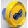 LEGO Yellow Music Composer sound plug with blue drums pattern (42980)