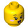 LEGO Geel N -POP Girl Minifigure Hoofd (Verzonken Solid Stud) (3626 / 34633)