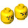 LEGO Geel Nezha Minifigure Hoofd (Verzonken Solid Stud) (3626 / 81209)