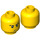 LEGO Gelb Ninjago Jay Kopf (Sicherheitsbolzen) (14908 / 16298)