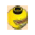 LEGO Yellow Ninjago Rapton Head with Rectangular Visor (Recessed Solid Stud) (3274 / 102881)