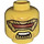LEGO Yellow Ninjago Rapton Head with Rectangular Visor (Recessed Solid Stud) (3274 / 102881)