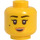 LEGO Yellow Nya as Samurai X Minifigure Head (Recessed Solid Stud) (3626)
