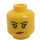 LEGO Giallo Nya Testa (Perno solido incassato) (94726 / 94930)