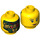 LEGO Yellow Nya Minifigure Head (Recessed Solid Stud) (3626 / 19300)