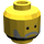 LEGO Gelb Obi-Wan Kenobi Minifigure Kopf (Einbau-Vollbolzen) (3626 / 63137)