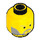 LEGO Yellow Obi-Wan Kenobi Minifigure Head (Recessed Solid Stud) (3626 / 63137)
