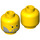 LEGO Jaune Obi-Wan Kenobi Minifigure Diriger (Goujon solide encastré) (3626 / 63137)