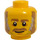 LEGO Gelb Old Fishing Store Fisherman Minifigure Kopf (Einbau-Vollbolzen) (3626 / 35724)