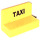 LEGO Yellow Panel 1 x 2 x 1 with &quot;TAXI&quot; Sticker with Square Corners (4865)
