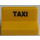 LEGO Geel Paneel 1 x 2 x 1 met &quot;TAXI&quot; Sticker met vierkante hoeken (4865)