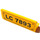 LEGO Yellow Panel 1 x 4 with Rounded Corners with &#039;LC 7893&#039; Sticker (15207)
