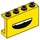 LEGO Gelb Panel 1 x 4 x 2 mit Open mouth (14718 / 68376)