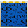 LEGO Amarillo Panel 1 x 4 x 3 con Gravity Games logo Repeating Negro en Azul Pegatina sin soportes laterales, espigas huecas (4215)