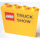 LEGO Jaune Panneau 1 x 4 x 3 avec &quot;TRUCK SHOW&quot; et Lego logo sans Noir Border Autocollant sans supports latéraux, tenons creux (4215)