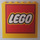 LEGO Yellow Panel 1 x 6 x 5 with LEGO Logo (Red Border) Sticker (59349)