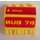 LEGO Gelb Panel 2 x 4 x 2 mit Hinges mit &#039;SUB 76&#039; und &#039;OPEN&#039; Aufkleber (44572)