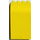 LEGO Gelb Panel 3 x 4 x 6 mit Gebogenes Oberteil mit Flight Schedule Aufkleber (2571)